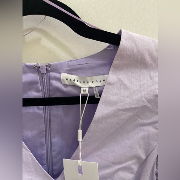 Endless Rose Puff Sleeve Pastel Purple Mini Dress - Picture 5 of 8